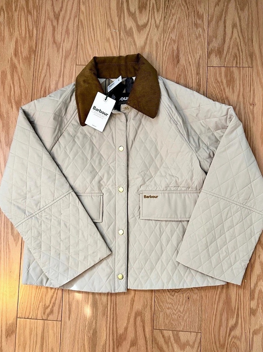 NWT Barbour Quilted Barn Jacket Sz 4/8